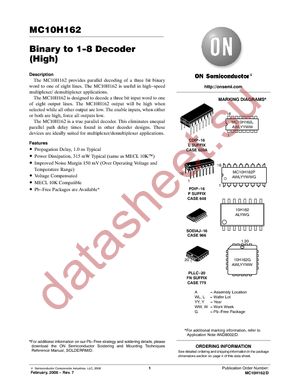 MC10H162L datasheet  